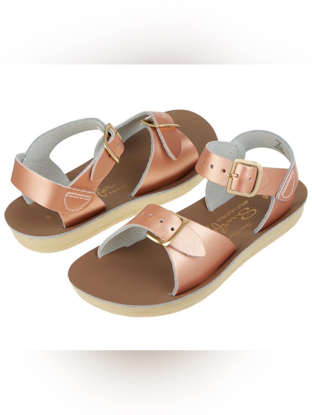 Salt Water Sandals by Hoy Rose Gold Size 6